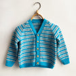 Hand Knit Striped Grandpa Cardigans - No. 15E