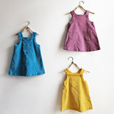 Shorties Chunky Corduroy Pinafore - Yellow Stripe