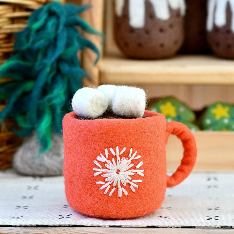 Felt Santa's Snacks/ Red Hot Chocolate Cup