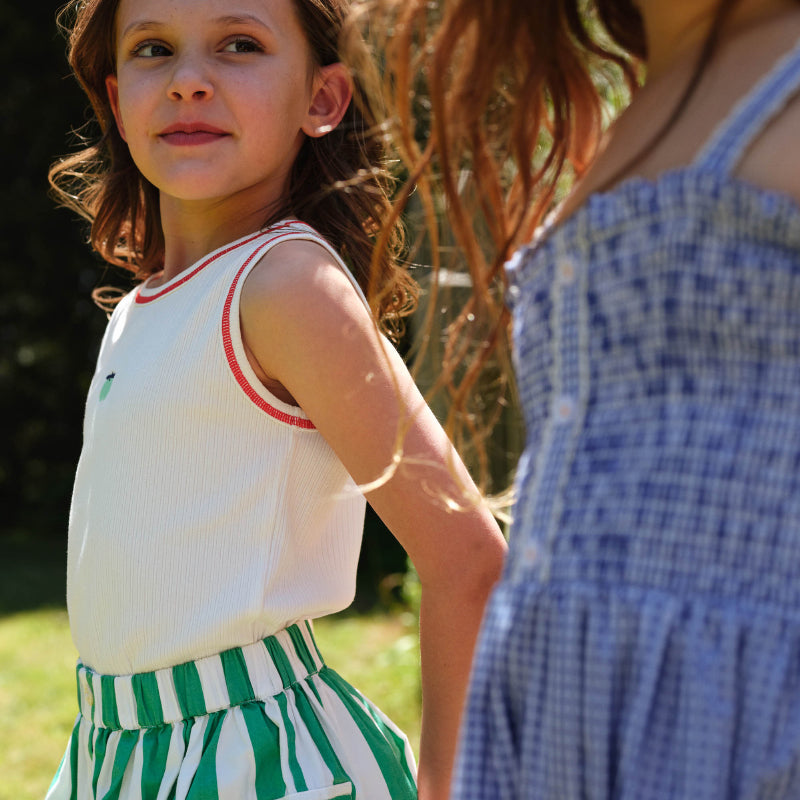 Goldie + Ace Pocket Skirt - Happy Stripe