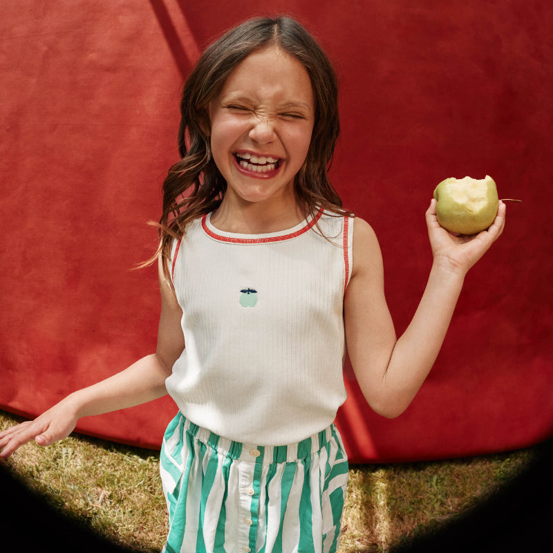 Goldie + Ace Pocket Skirt - Happy Stripe