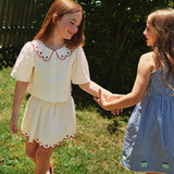 Goldie + Ace Shirred Gingham Apple Dress