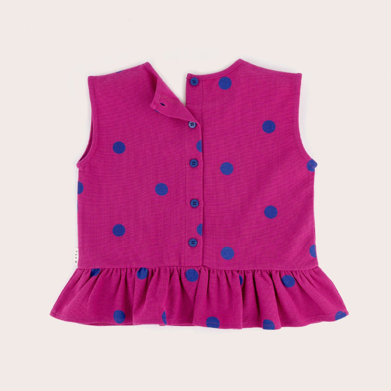 Olive & The Captain Boxy Singlet - Fuchsia Spot