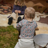 Nature Baby Merino LS Bodysuit - Garland