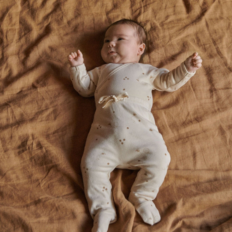 Nature Baby Footed Rompers - Bumble Bee