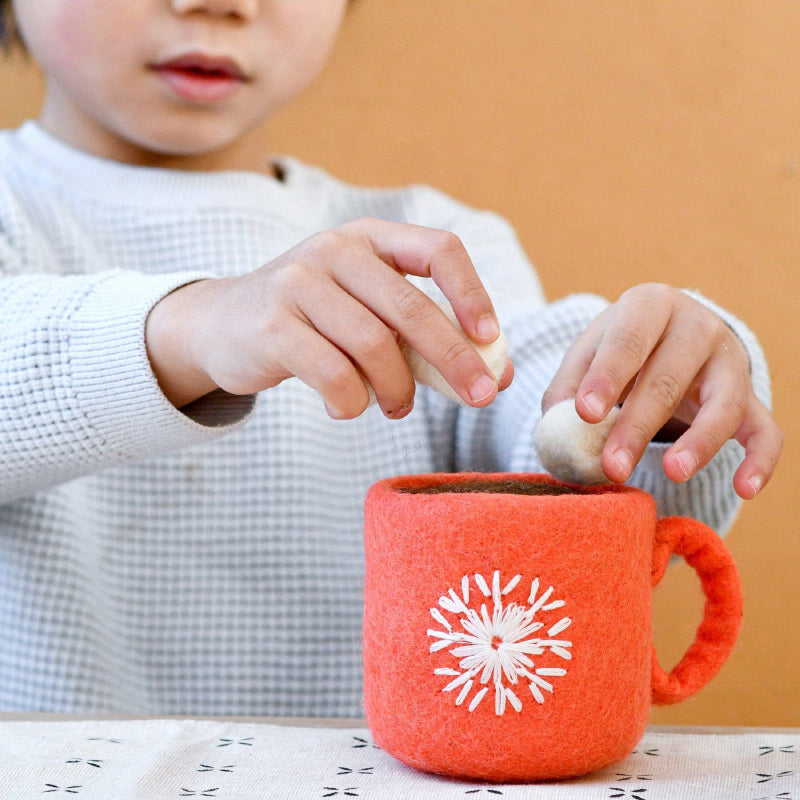 Felt Santa's Snacks/ Red Hot Chocolate Cup