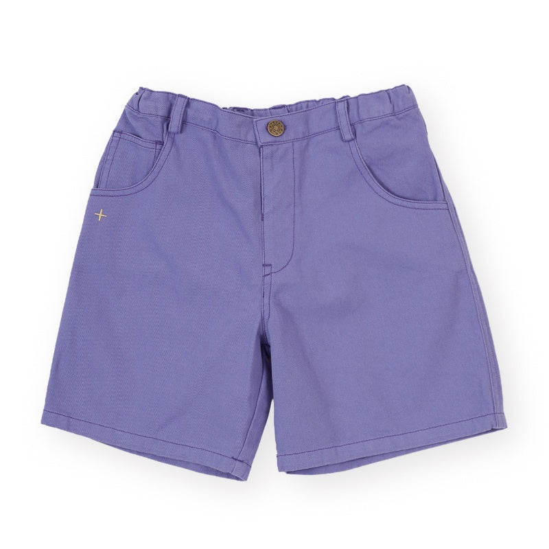 Goldie + Ace Wide Leg Apple Denim Shorts