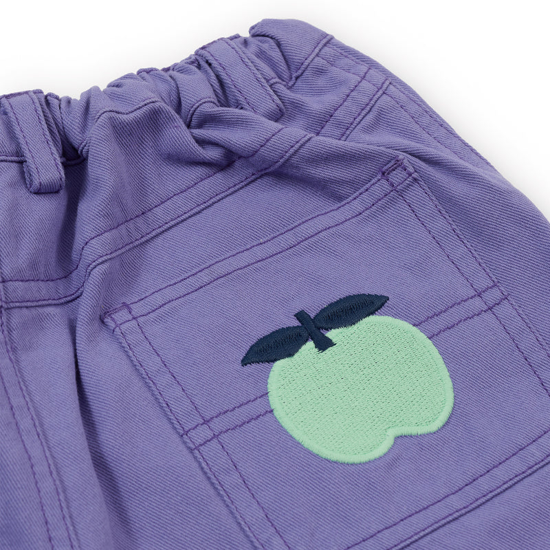 Goldie + Ace Wide Leg Apple Denim Shorts