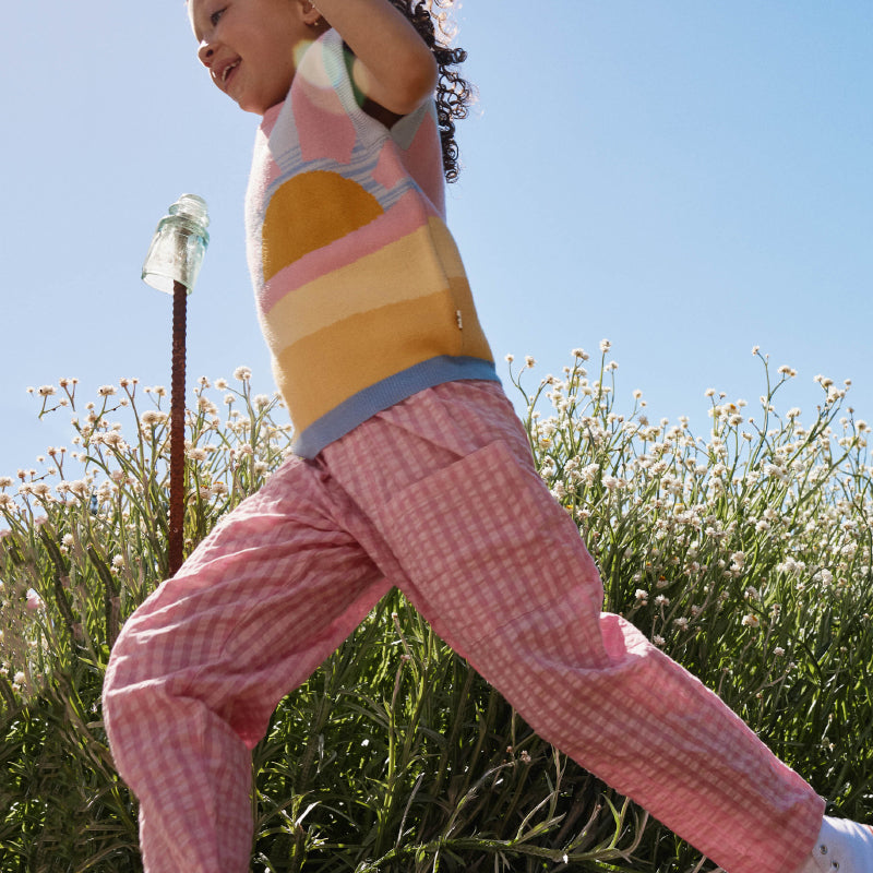 Goldie + Ace Lightweight Kit Pocket Pant - Gingham