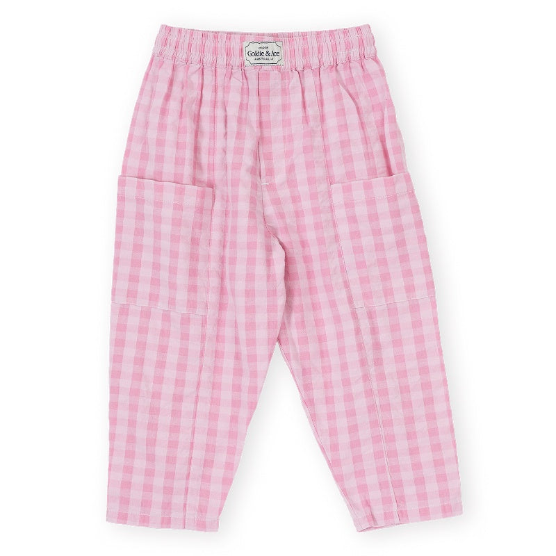Goldie + Ace Lightweight Kit Pocket Pant - Gingham