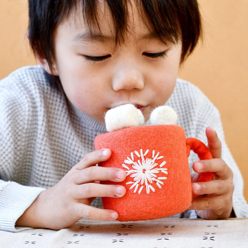 Felt Santa's Snacks/ Red Hot Chocolate Cup