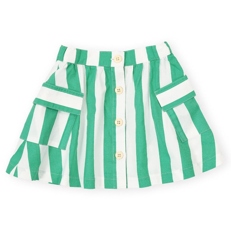 Goldie + Ace Pocket Skirt - Happy Stripe