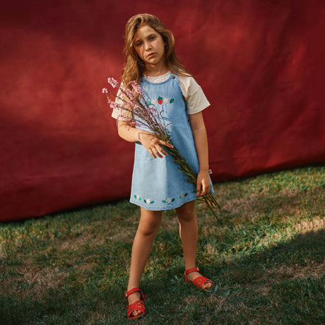 Goldie + Ace Pinafore Dress - Wild Strawberry