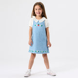 Goldie + Ace Pinafore Dress - Wild Strawberry