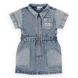 Goldie + Ace Denim Piper Dress - Pinstripe