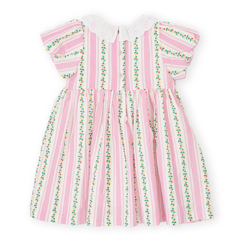 Goldie + Ace Flo Smocked Dress - Strawberry Antique Stripe