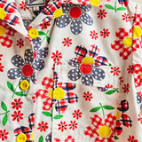 Shorties Disco Shirt Retro Flowers