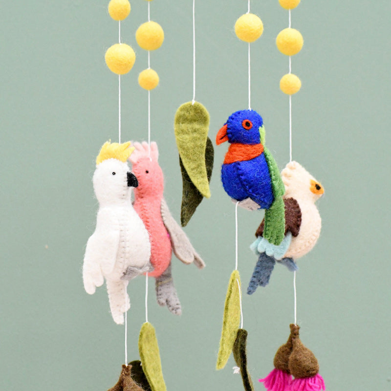 Baby Cot Mobile - Australian Birds