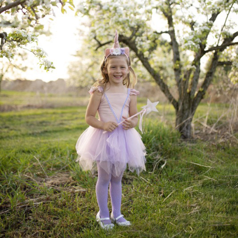 Unicorn Dress & Headband - Pink Shimmer