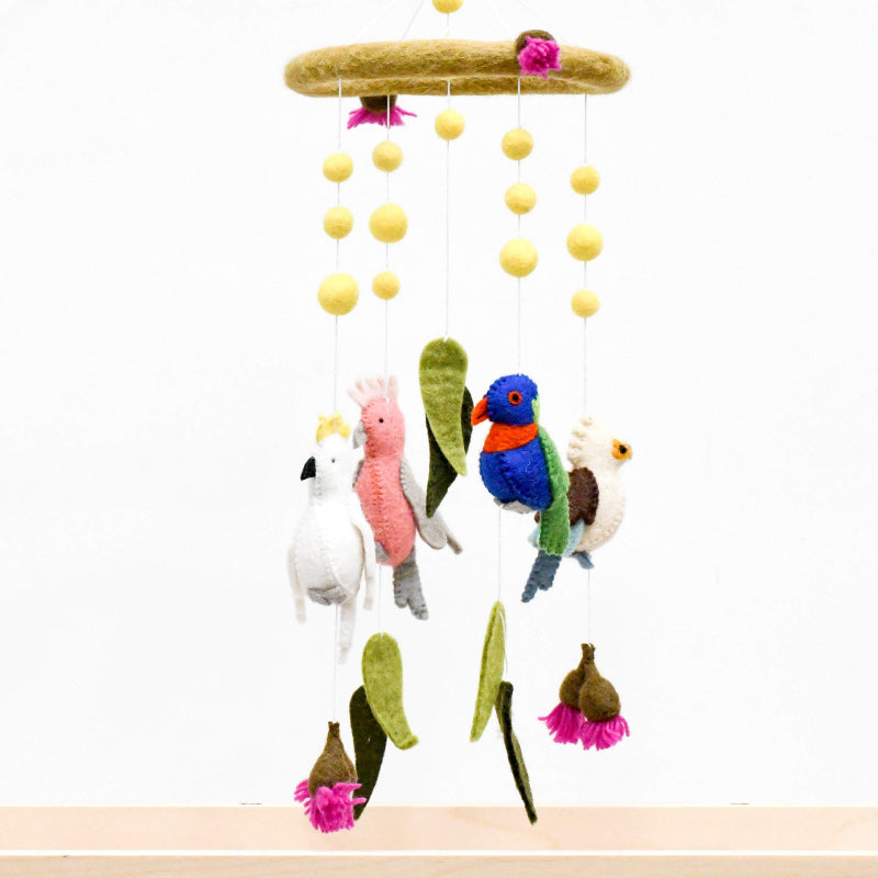 Baby Cot Mobile - Australian Birds
