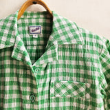 Shorties Disco Shirt Green Check