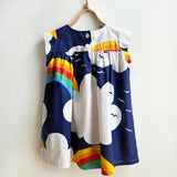 Shorties Rainbows and Clouds Vintage Fabric Dress