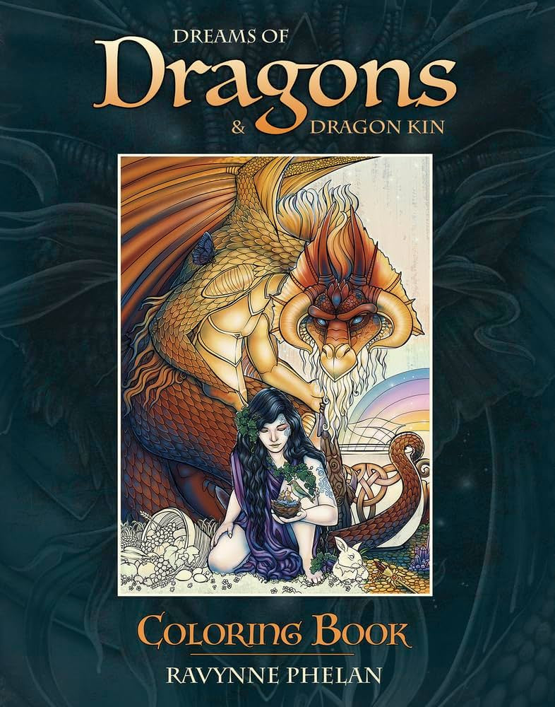 Dreams Of Dragons & Dragon Colouring Book