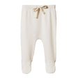 Nature Baby Footed Rompers - Pointelle Natural