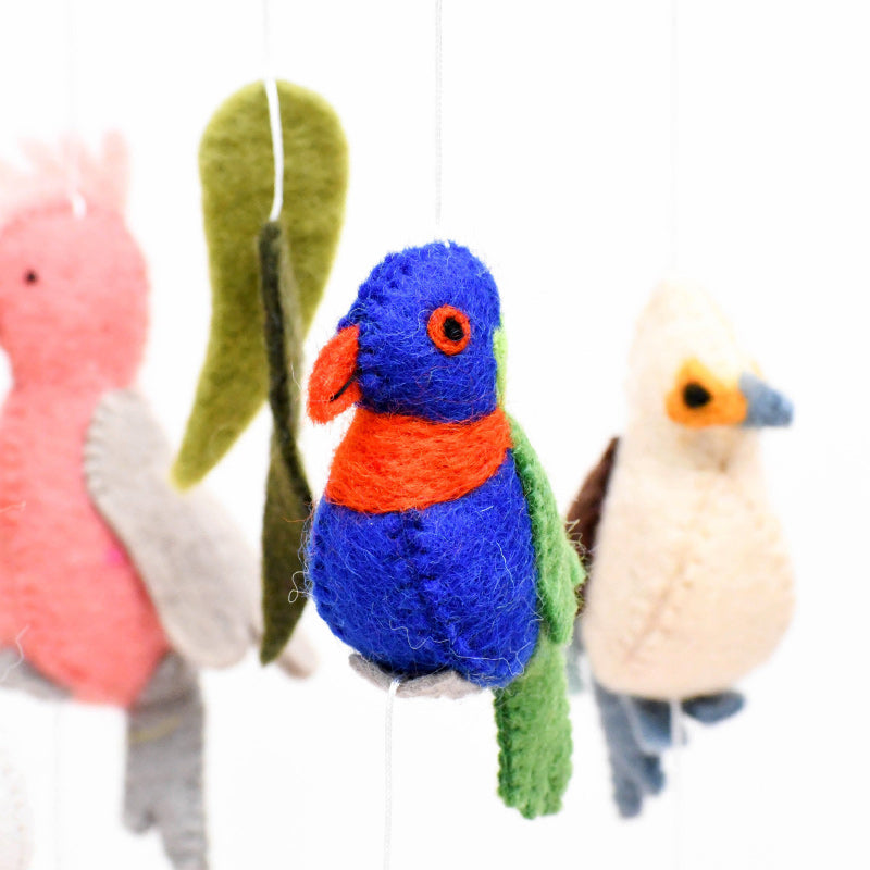 Baby Cot Mobile - Australian Birds