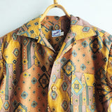 Shorties Disco Shirt - Tan Paisley
