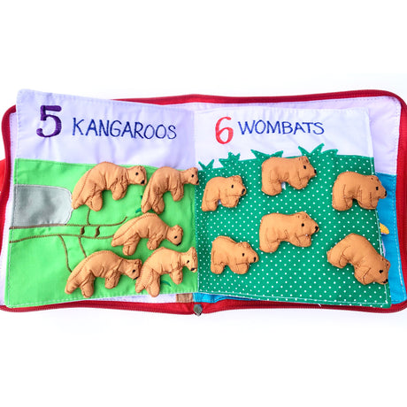 Australian Animals Book - Red