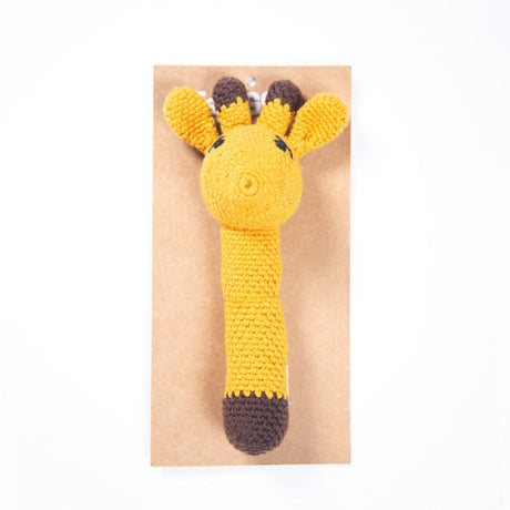 Crochet Rattle Ami - Giraffe