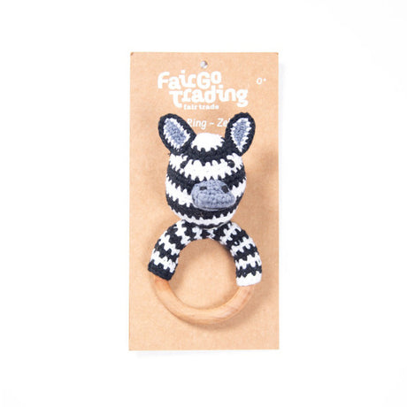 Crochet Play Ring - Zebra