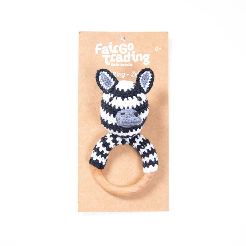 Crochet Play Ring - Zebra