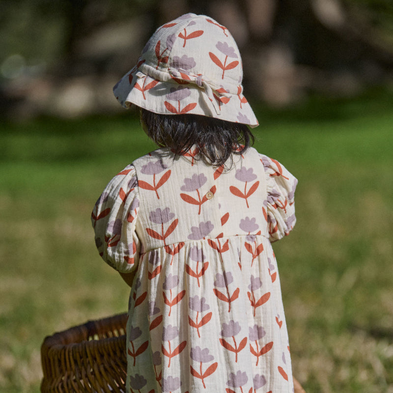 Nature Baby Albertine Dress Muslin - Fleurette