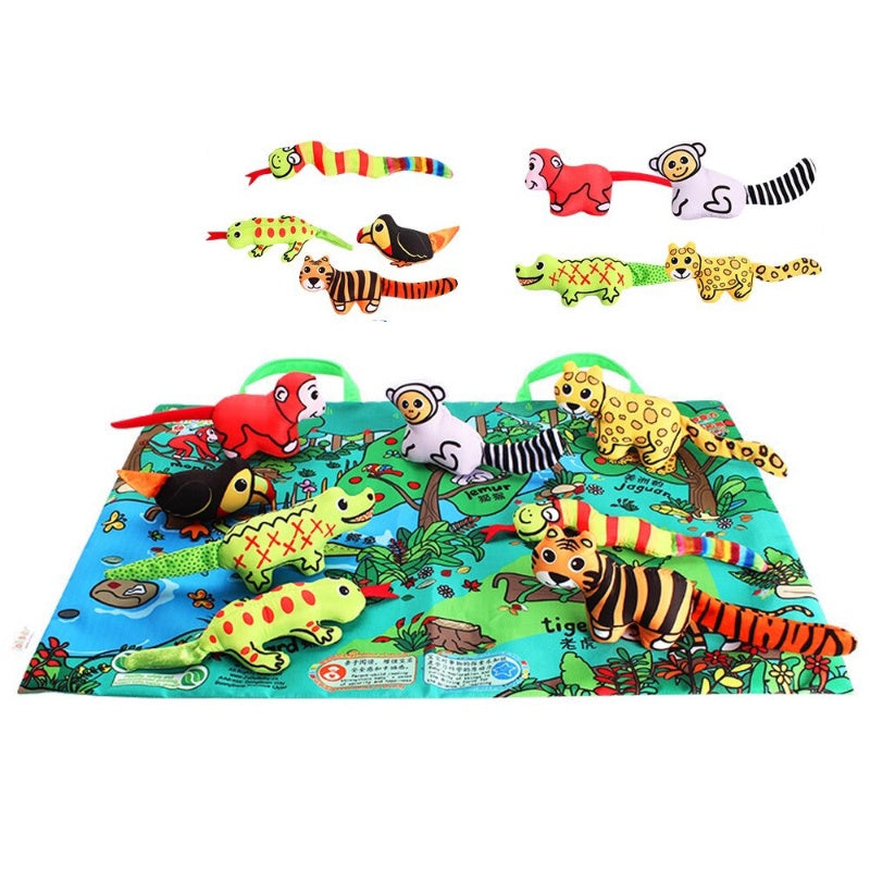 Educational Rainforest Tails Book/Playmat