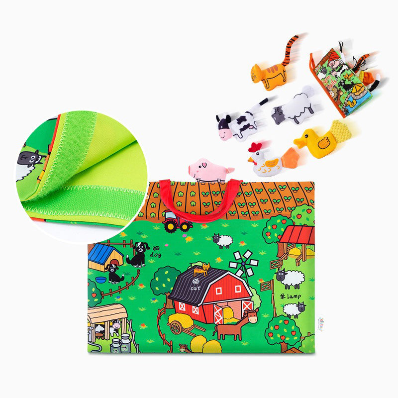 Educational Rainforest Tails Book/Playmat