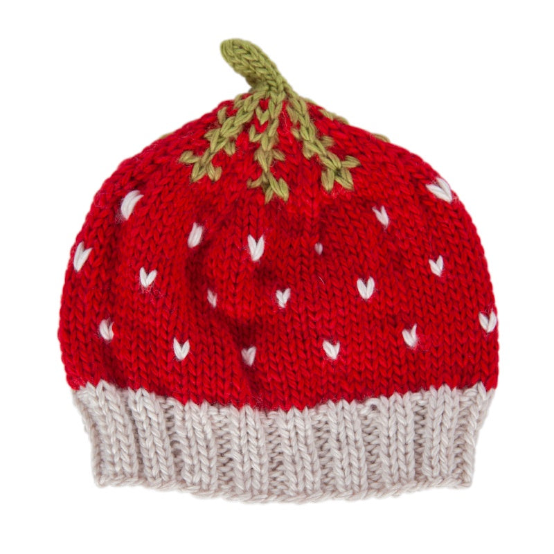 Acorn Strawberry Beanie - Red