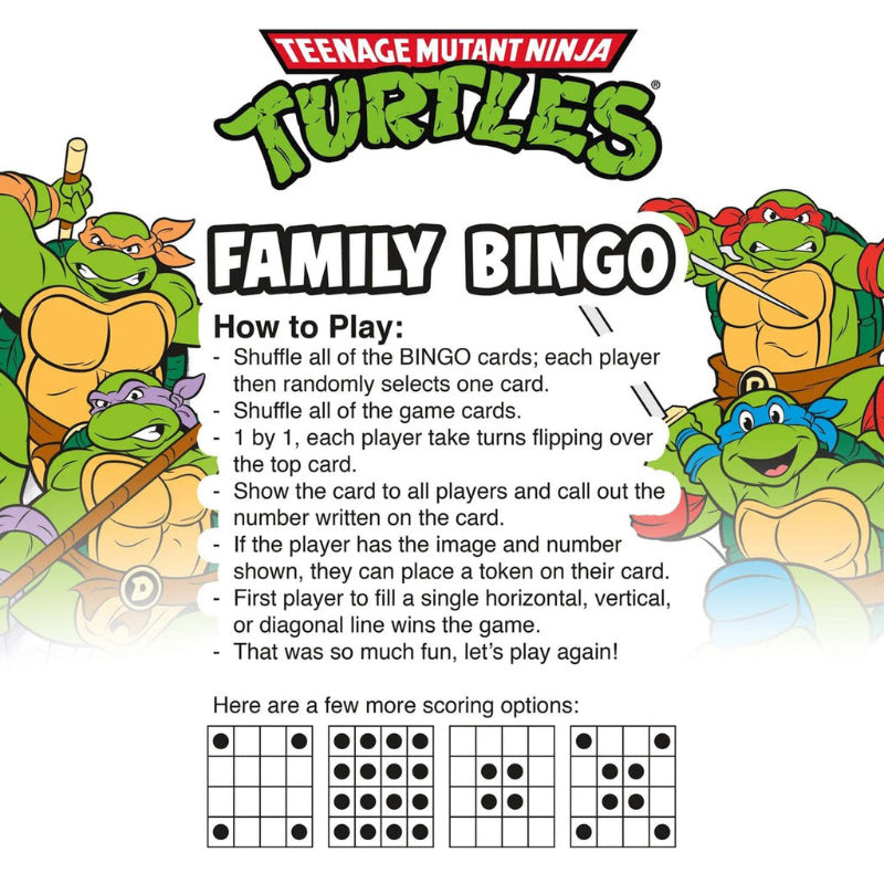 Teenage Mutant Ninja Turtles Bingo