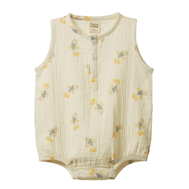 Nature Baby Cedar Suit Muslin - Fish Fable