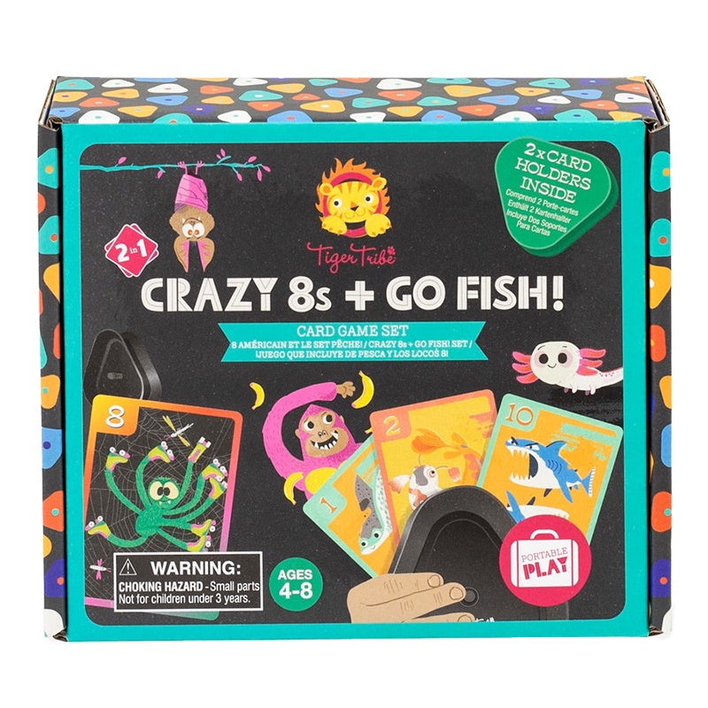 Crazy 8's + Go Fish! - Card Game Set