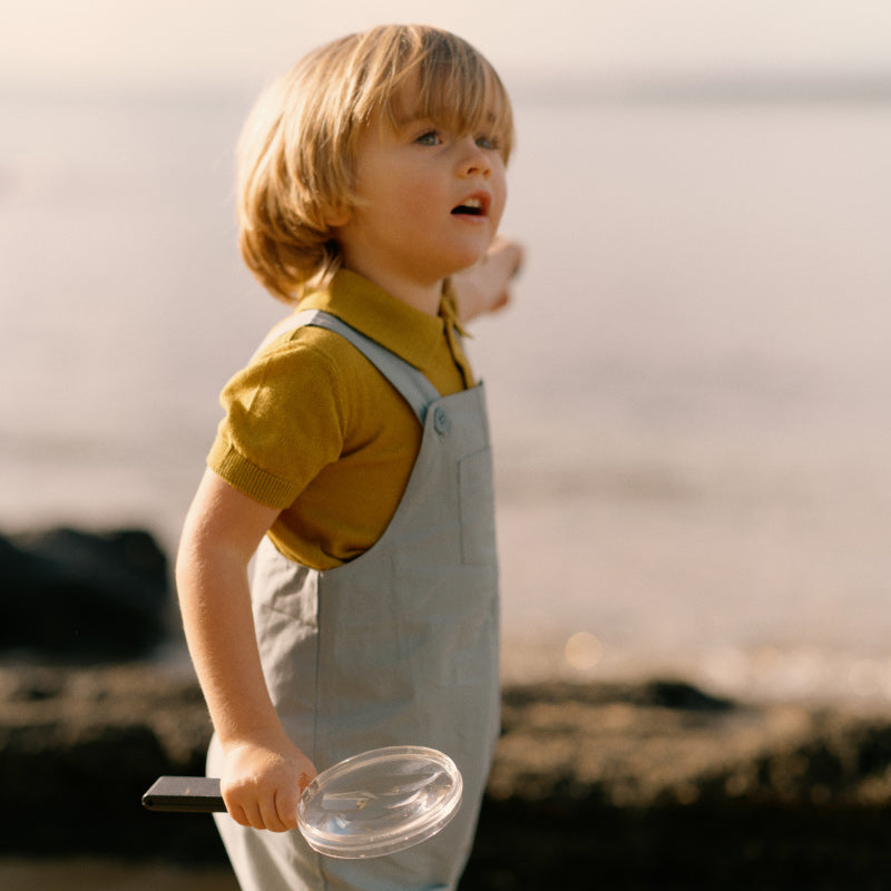 Nature Baby Tucker Shortie Overalls - Citadel