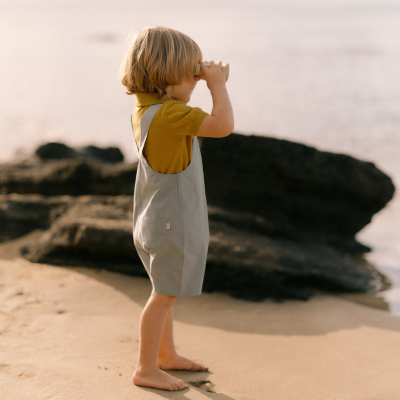 Nature Baby Tucker Shortie Overalls - Citadel