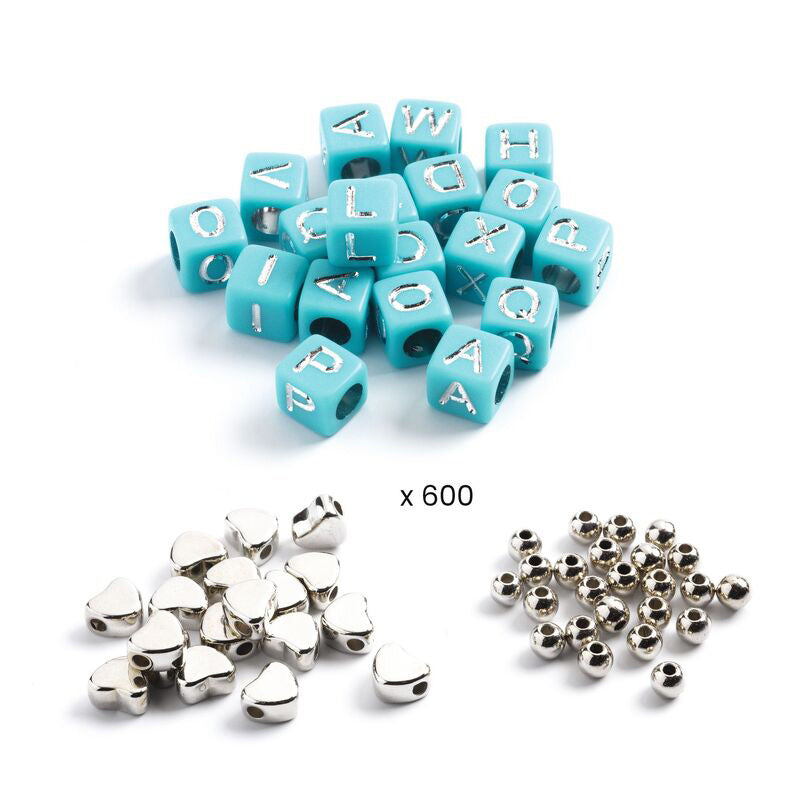 Djeco Silver Alphabet Beads
