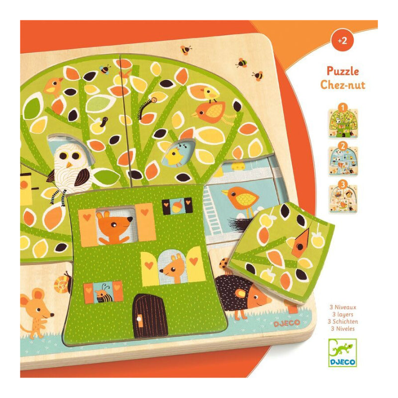 Djeco Tree House 3 Layer Puzzle