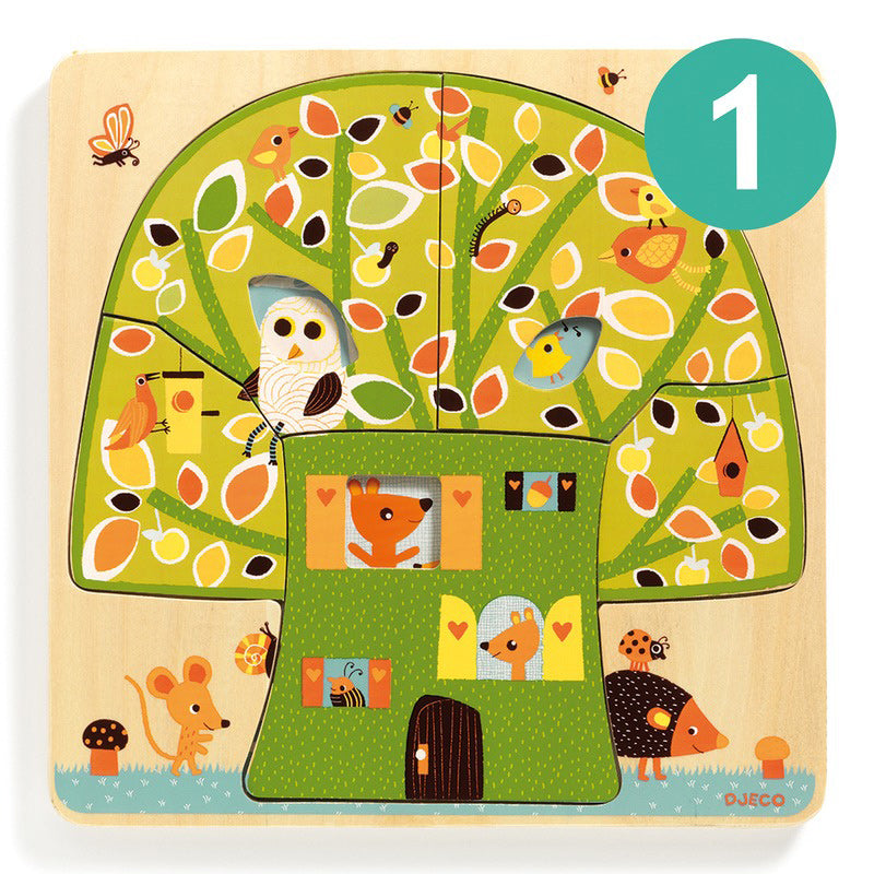 Djeco Tree House 3 Layer Puzzle