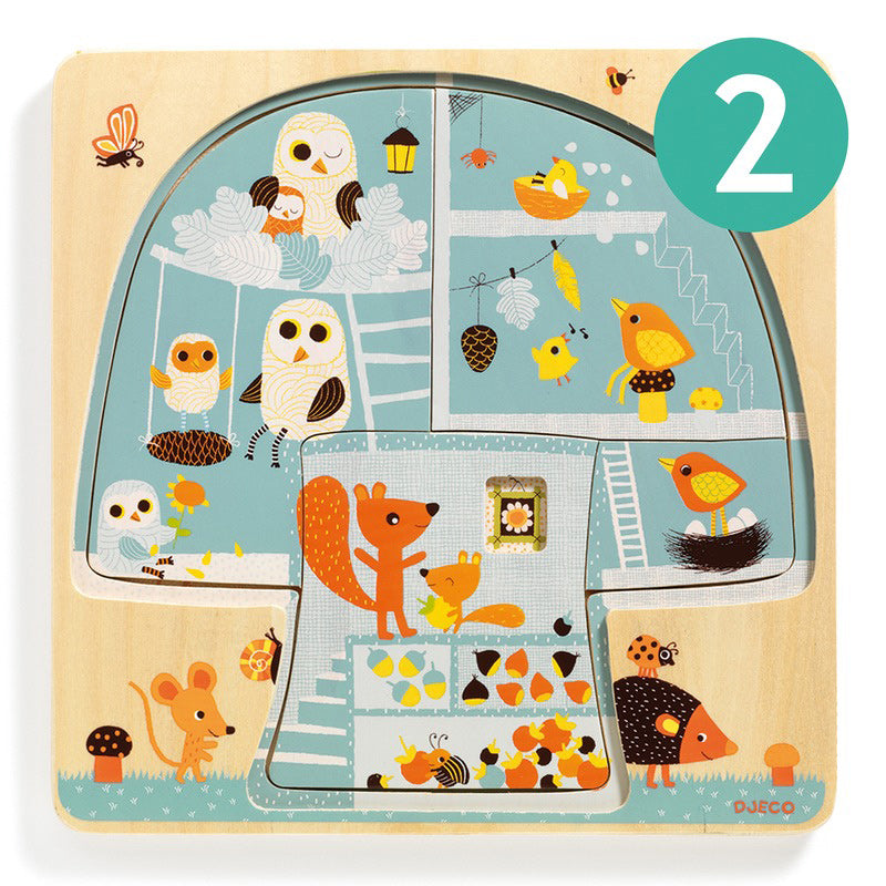 Djeco Tree House 3 Layer Puzzle