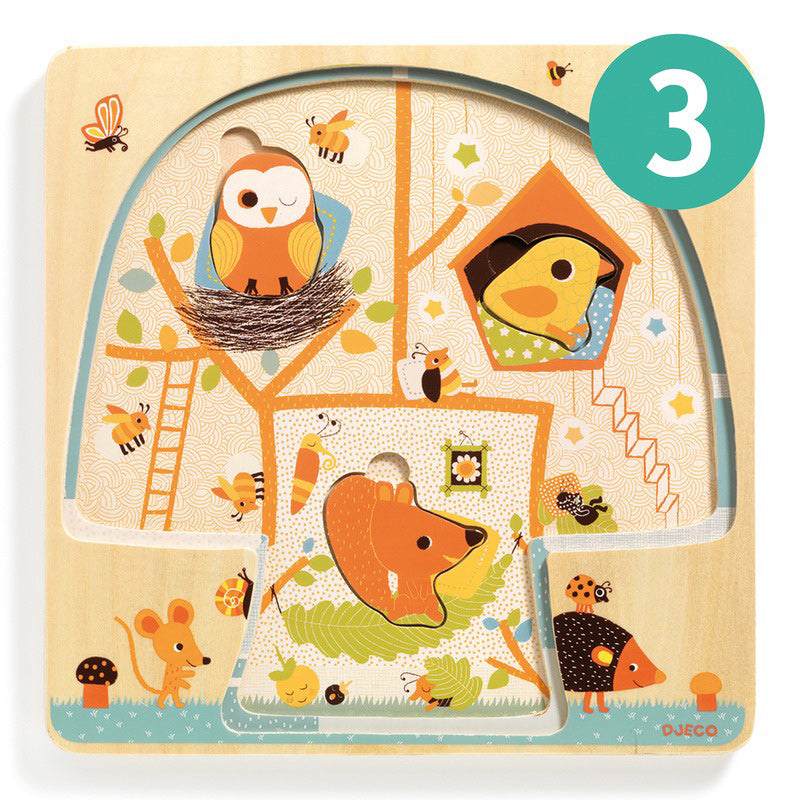 Djeco Tree House 3 Layer Puzzle