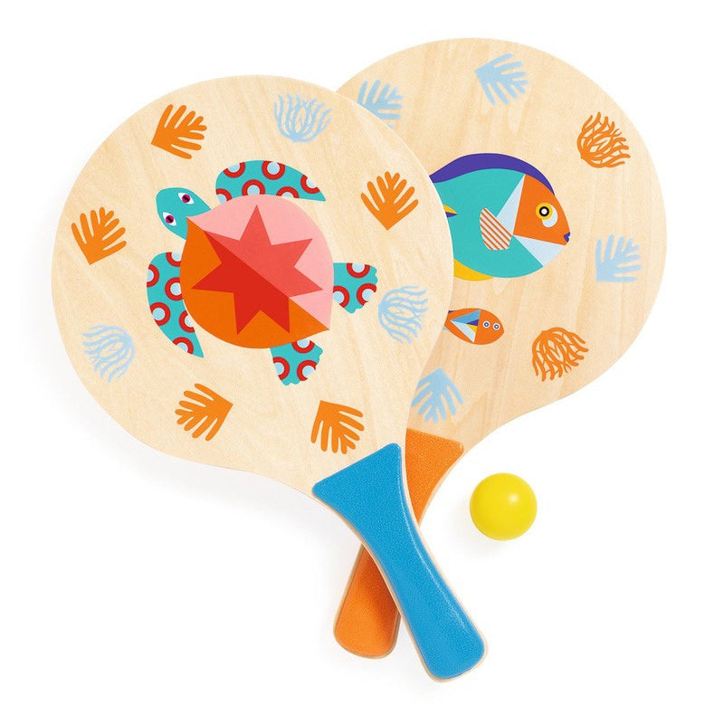 Djeco Sea Beach Racket Set/Ball