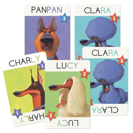 Djeco Card Game - Top Dogs Observation/Speed